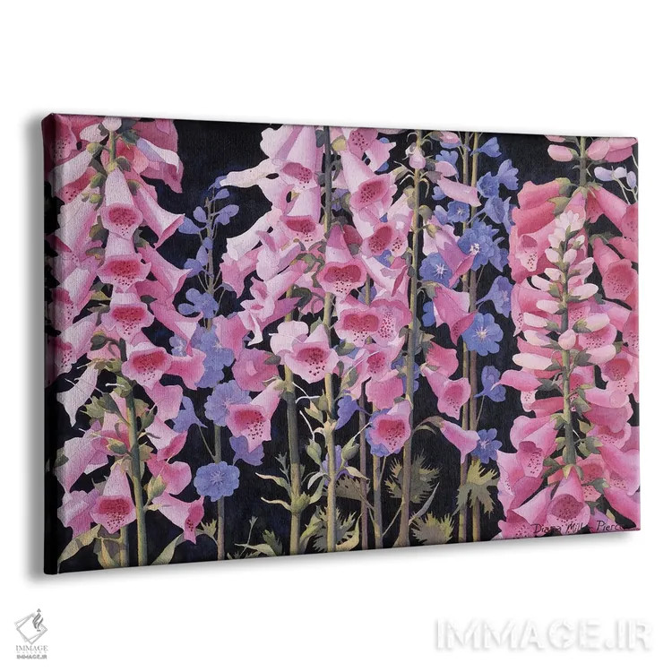 تابلو در میان گل انگشتانه اثر دیانا میلر-پیرس - نمای پرسپکتیو محصول