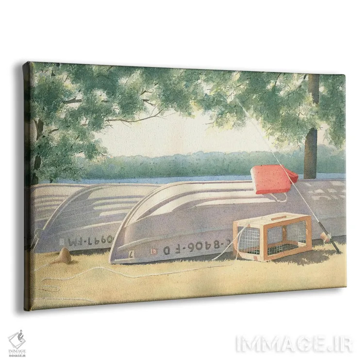 تابلو در انتظار ماهی اثر دیانا میلر-پیرس - نمای پرسپکتیو محصول