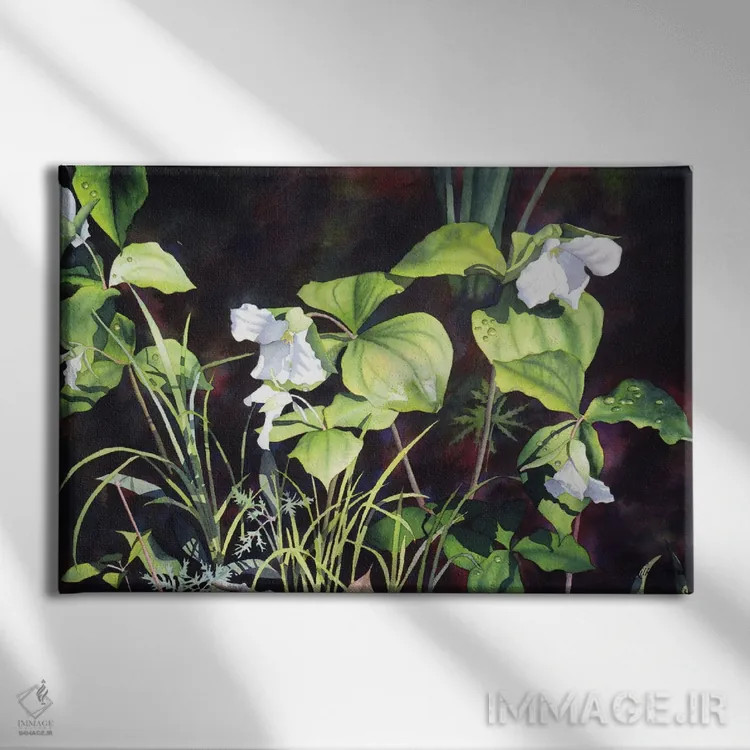 تابلو بارانهای آوریل میآورند... اثر دیانا میلر-پیرس - نمای روبهرو روی دیوار