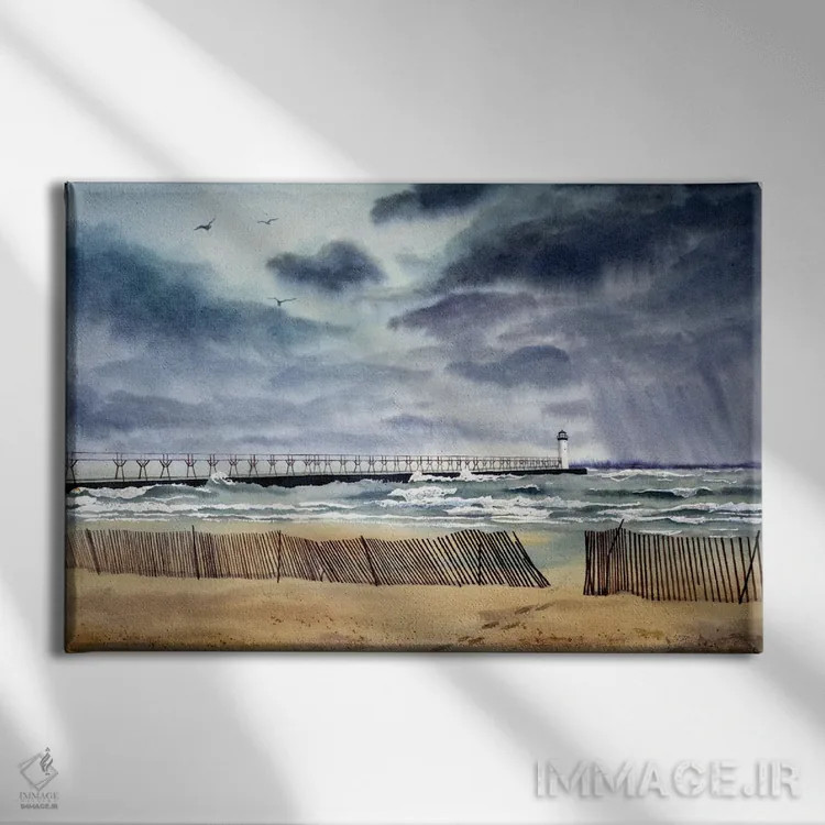 تابلو مهمان اثر دیانا میلر-پیرس - نمای روبهرو روی دیوار