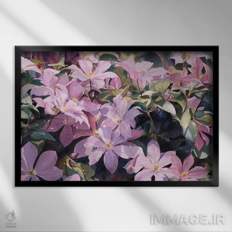 تابلو دگرگونیهایی بر آغاز اثر دیانا میلر-پیرس - نمای قابدار مشکی