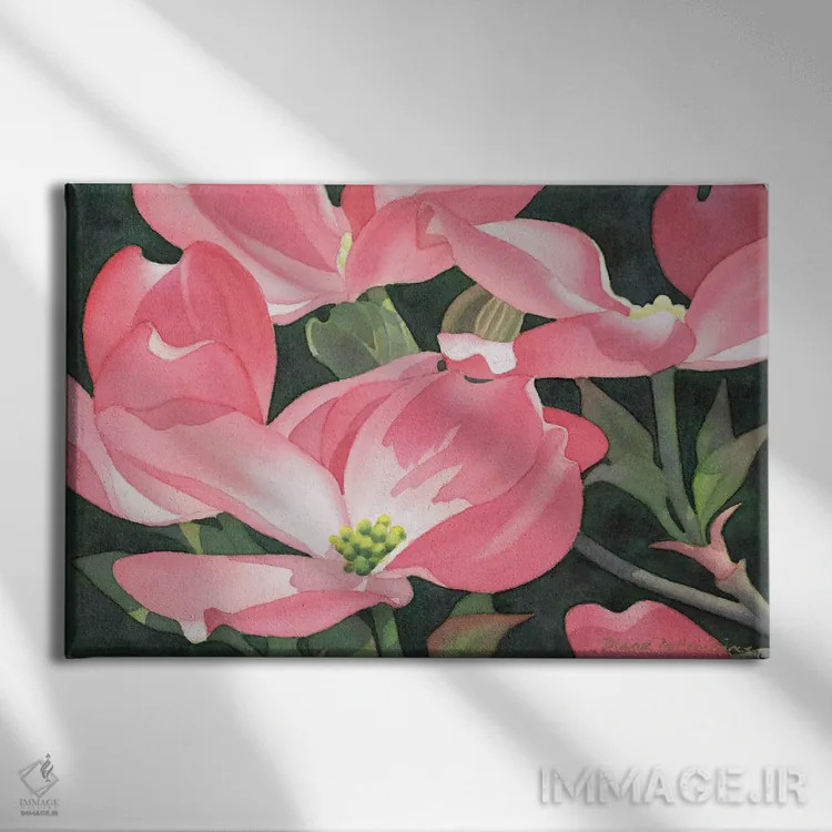 تابلو آرابسک (طرح اسلیمی) اثر دیانا میلر-پیرس - نمای روبهرو روی دیوار