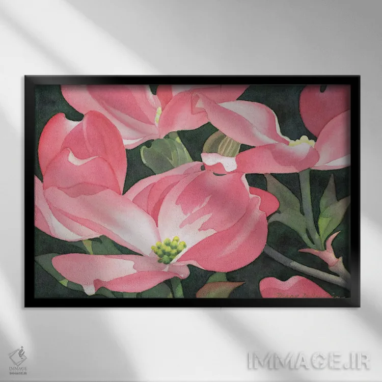 تابلو آرابسک (طرح اسلیمی) اثر دیانا میلر-پیرس - نمای قابدار مشکی