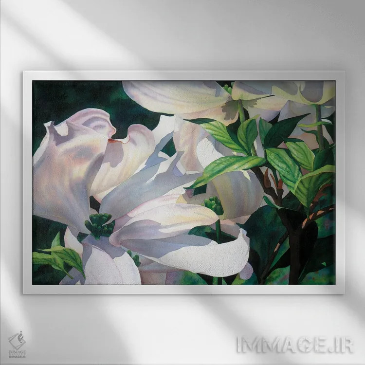 تابلو والس I (رقص والس) اثر دیانا میلر-پیرس - نمای قابدار سفید