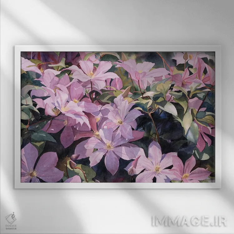 تابلو دگرگونیهایی بر آغاز اثر دیانا میلر-پیرس - نمای قابدار سفید