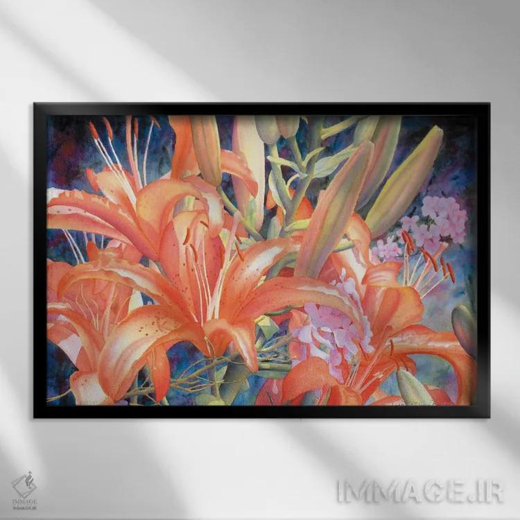 تابلو جشن اثر دیانا میلر-پیرس - نمای قابدار مشکی