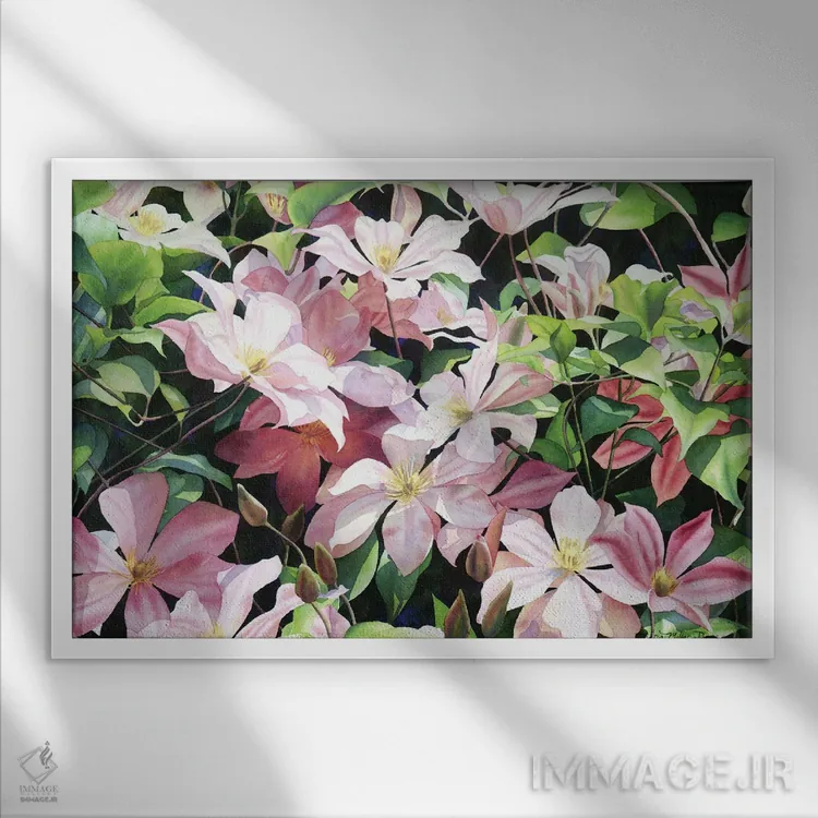 تابلو شروع III اثر دیانا میلر-پیرس - نمای قابدار سفید