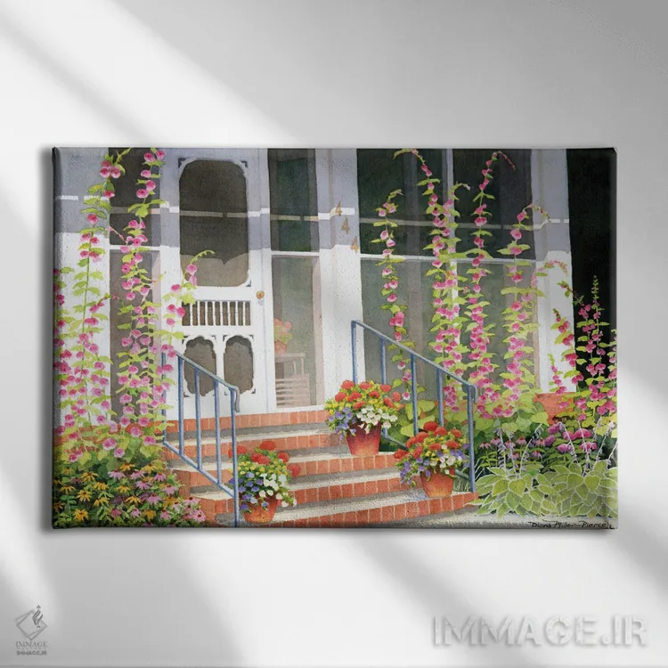 تابلو روزهای مهآلود تابستان اثر دیانا میلر-پیرس - نمای روبهرو روی دیوار