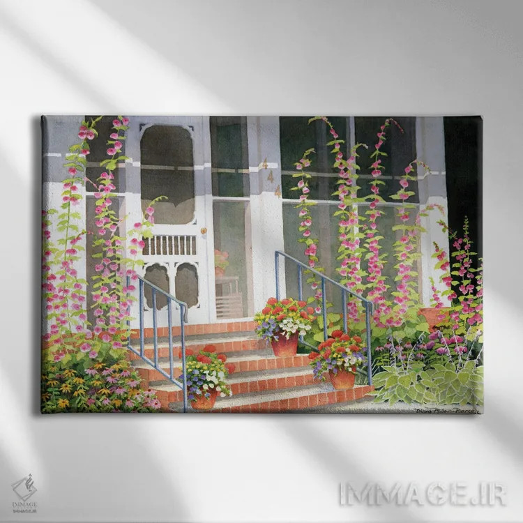 تابلو روزهای مهآلود تابستان اثر دیانا میلر-پیرس - نمای روبهرو روی دیوار