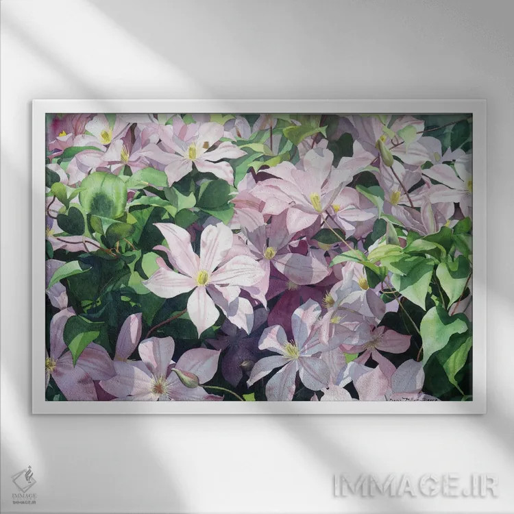 تابلو شروع IV اثر دیانا میلر-پیرس - نمای قابدار سفید