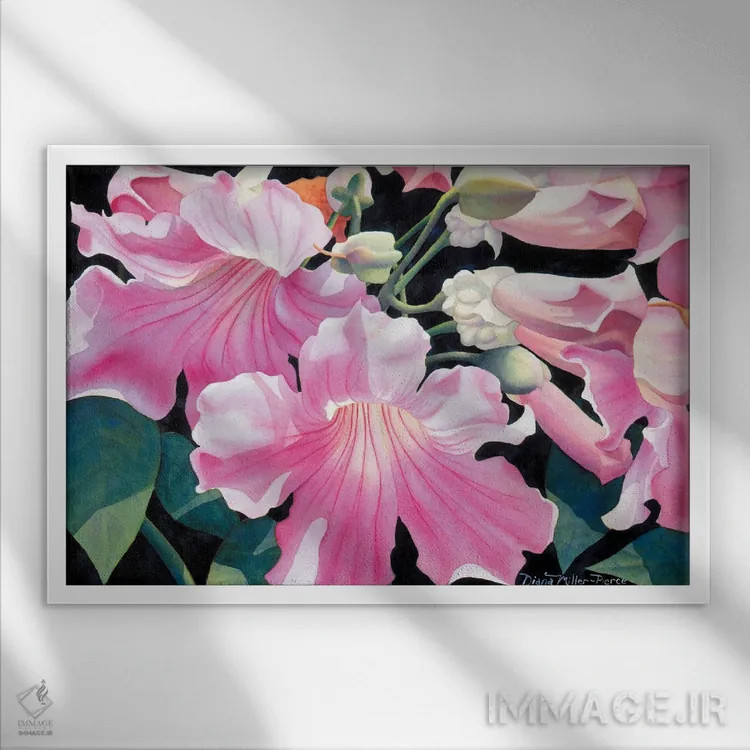 تابلو خیال دوشیزه اثر دیانا میلر-پیرس - نمای قابدار سفید