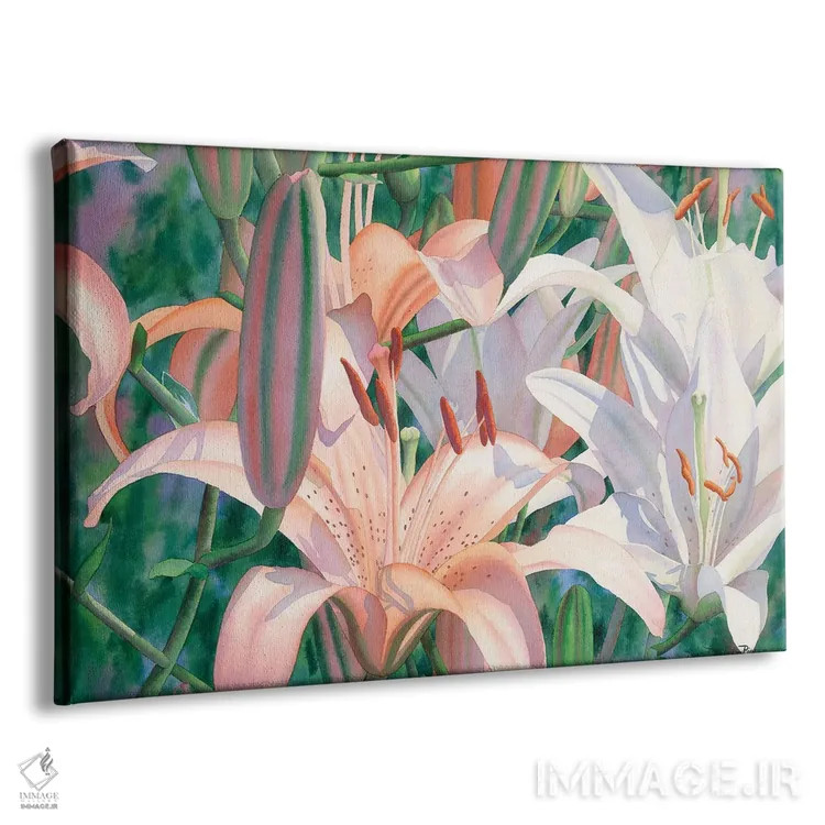 تابلو زنبقهای مزرعه اثر دیانا میلر-پیرس - نمای پرسپکتیو محصول