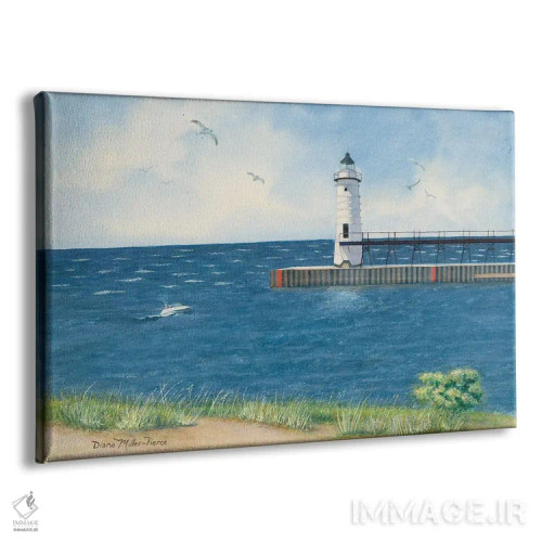 تابلو فانوس دریایی منیست اثر دیانا میلر-پیرس - نمای پرسپکتیو محصول