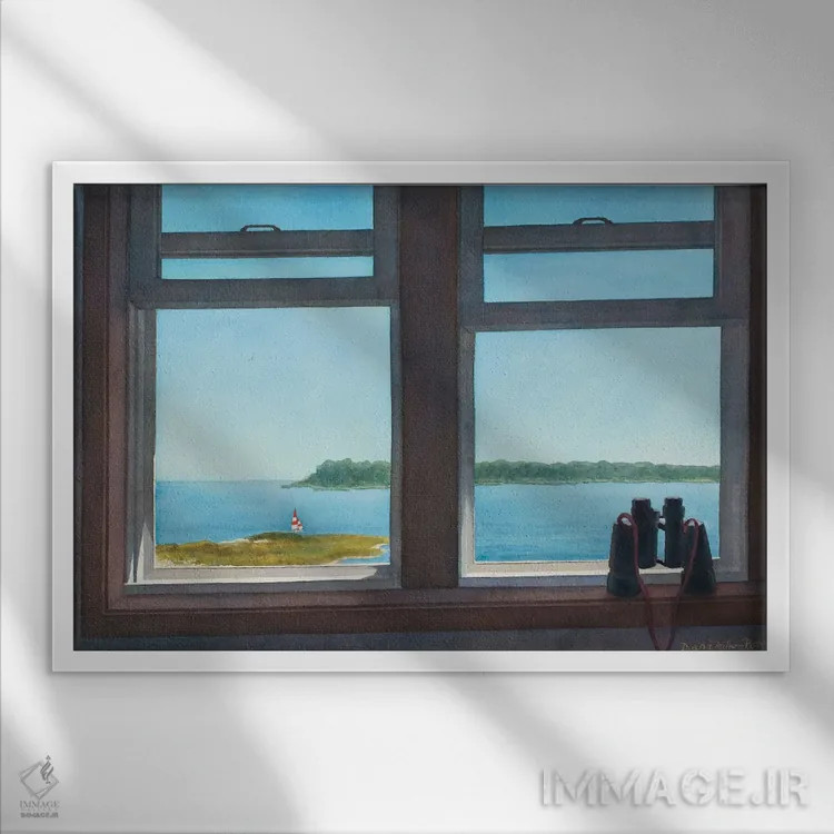 تابلو دیدگاه تماشاگر اثر دیانا میلر-پیرس - نمای قابدار سفید