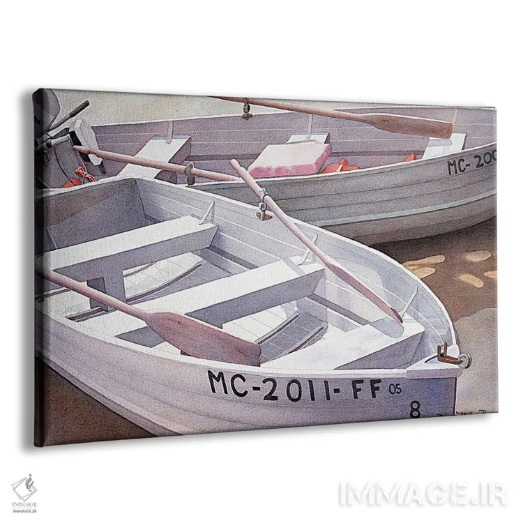 تابلو بعد از گرفتن ماهی - قایقها اثر دیانا میلر-پیرس - نمای پرسپکتیو محصول