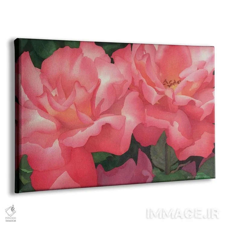 تابلو فلامنکوی صورتی اثر دیانا میلر-پیرس - نمای پرسپکتیو محصول