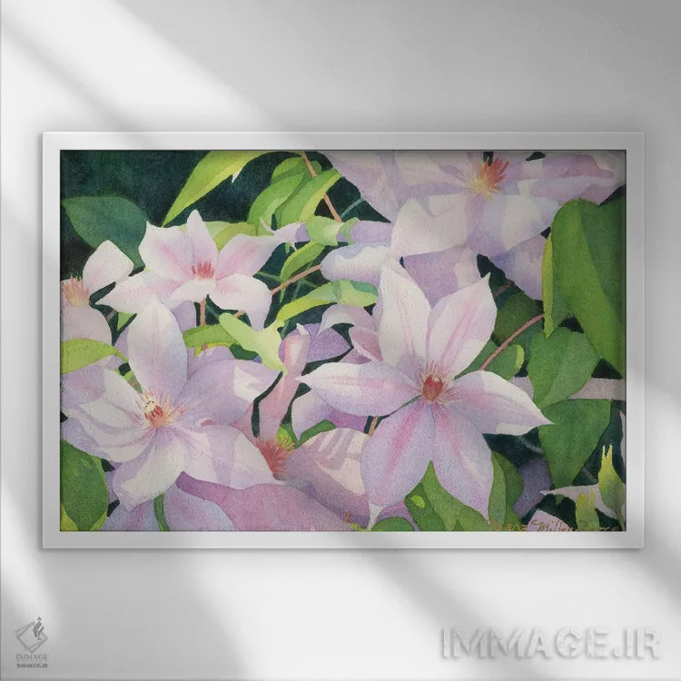 تابلو صلح اسطوخودوس اثر دیانا میلر-پیرس - نمای قابدار سفید