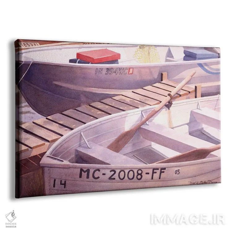 تابلو آماده و منتظر - قایق اثر دیانا میلر-پیرس - نمای پرسپکتیو محصول