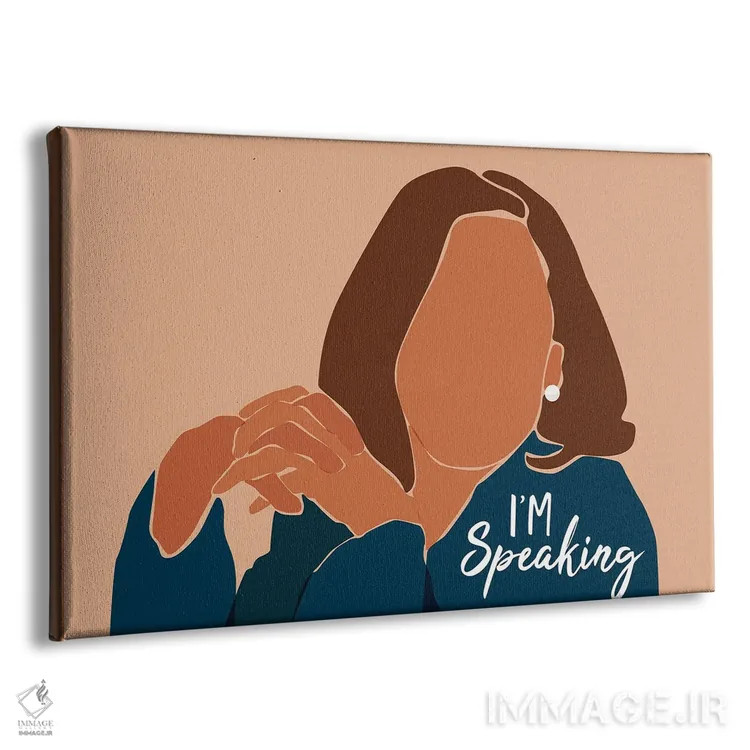 تابلو من در حال صحبت هستم اثر دومونیک براون - نمای پرسپکتیو محصول