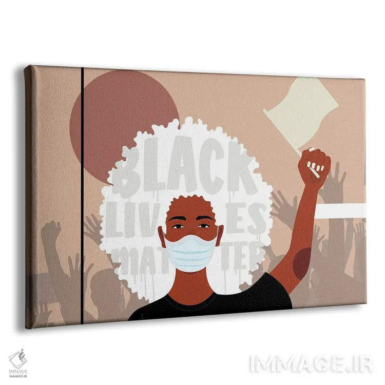 تابلو اعتراض یک اثر دومونیک براون - نمای پرسپکتیو محصول