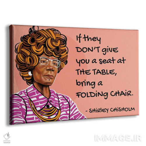 تابلو شرلی چیشولم اثر دومونیک براون - نمای پرسپکتیو محصول