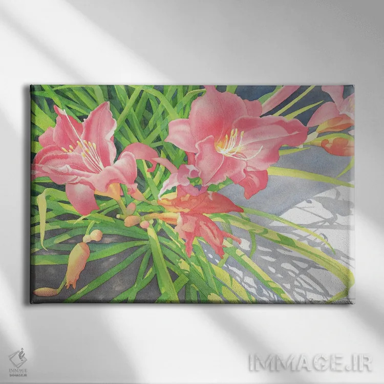 تابلو استکاتو در صورتی (اصطلاح موسیقی) اثر دیانا میلر-پیرس - نمای روبهرو روی دیوار