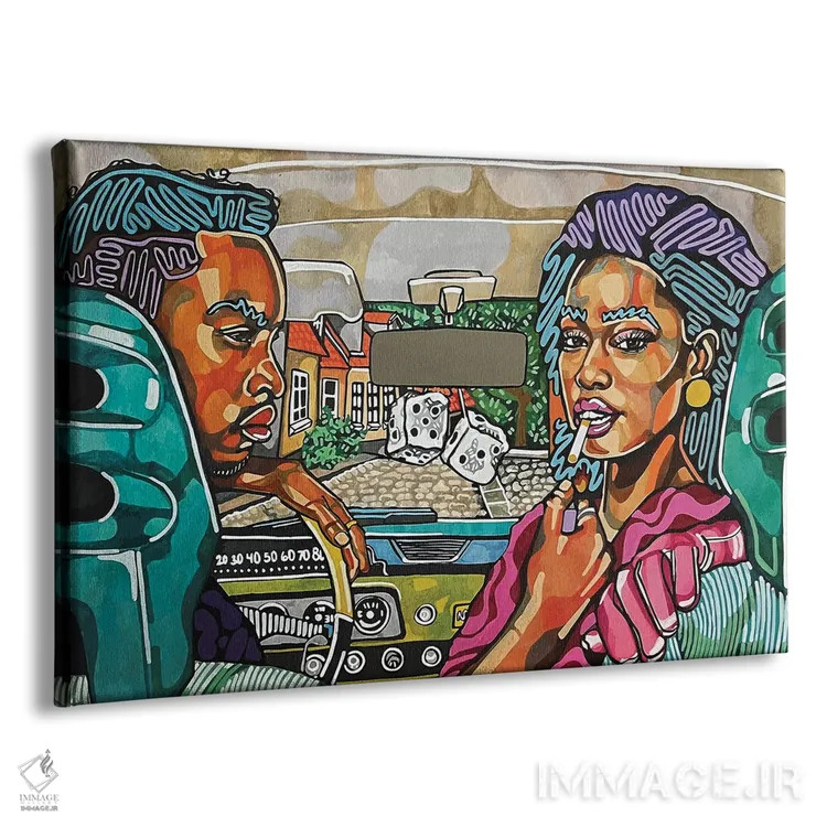 تابلو هوپتی من (ماشین قدیمی) اثر دومونیک براون - نمای پرسپکتیو محصول