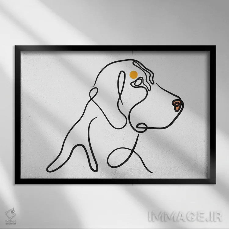 تابلو رُوِر (نام/وسیله) اثر دومونیک براون - نمای قابدار مشکی