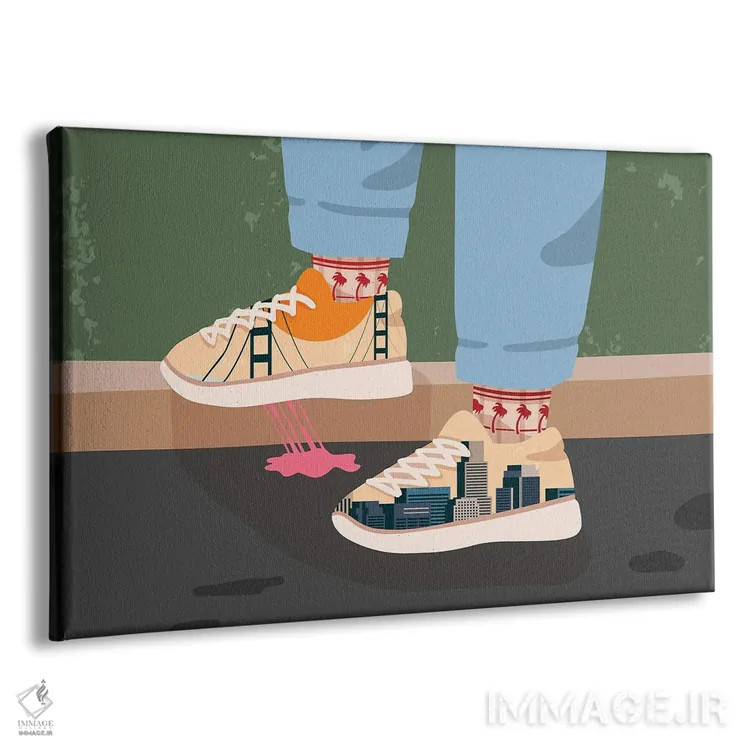 تابلو رویای کالیفرنیا اثر دومونیک براون - نمای پرسپکتیو محصول