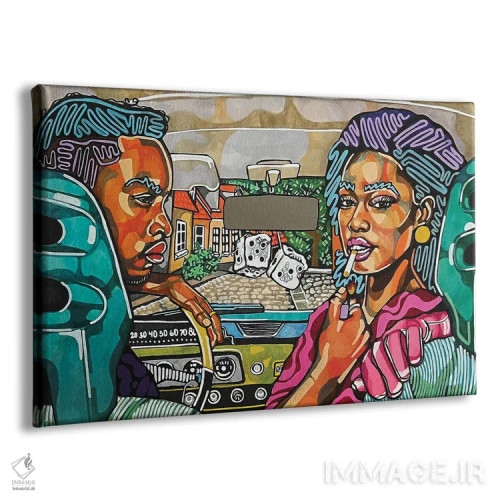 تابلو هوپتی من (ماشین قدیمی) اثر دومونیک براون - نمای پرسپکتیو محصول