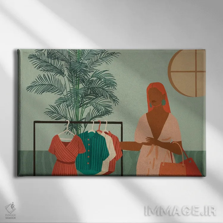 تابلو خرید درمانی شماره ۱ اثر دومونیک براون - نمای روبهرو روی دیوار