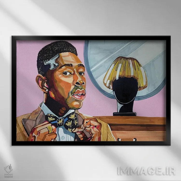 تابلو تایلر، خالق اثر دومونیک براون - نمای قابدار مشکی