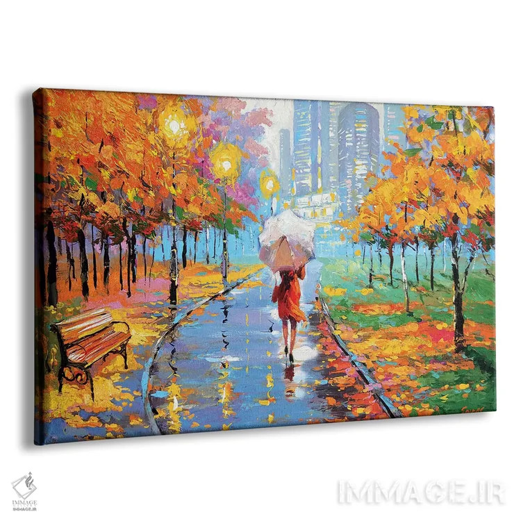 تابلو پاییز در شهر بزرگ ۲ اثر دمیتری اسپیروس - نمای پرسپکتیو محصول