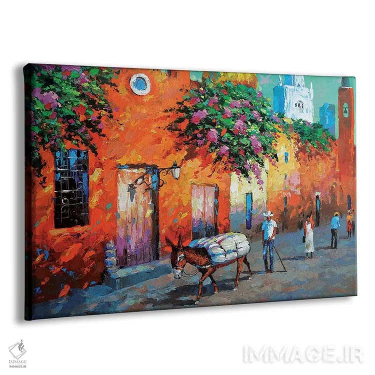 تابلو قلعه مکزیکی اثر دمیتری اسپیروس - نمای پرسپکتیو محصول