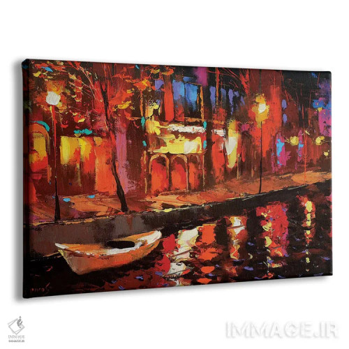 تابلو تامل شبانه اثر دمیتری اسپیروس - نمای پرسپکتیو محصول