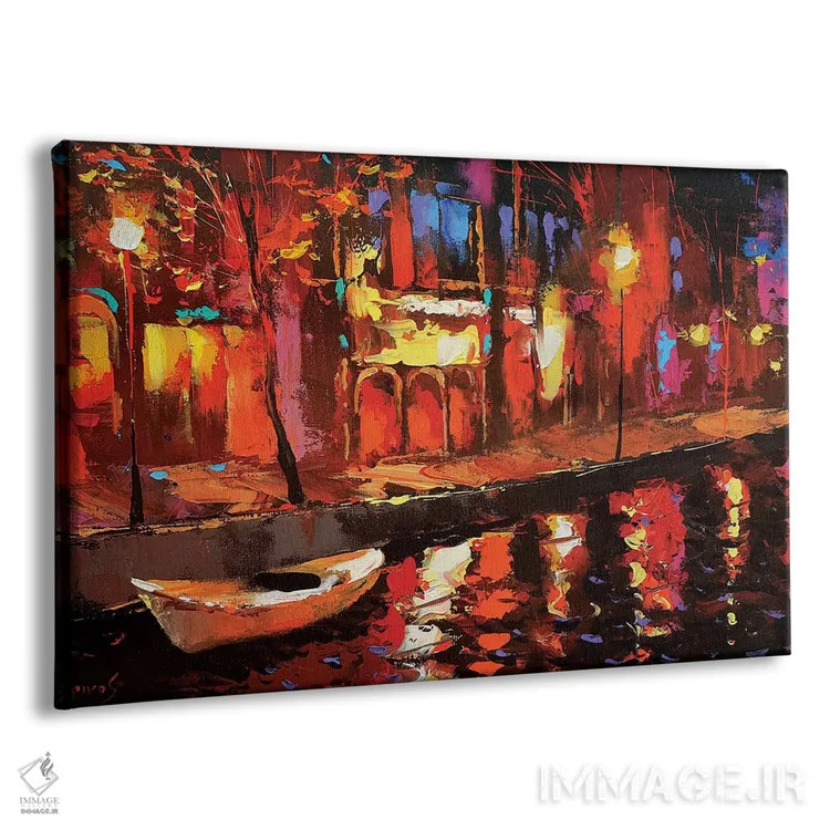 تابلو تامل شبانه اثر دمیتری اسپیروس - نمای پرسپکتیو محصول