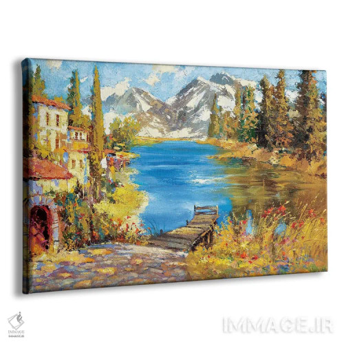 تابلو منظره کوهستانی اثر دمیتری اسپیروس - نمای پرسپکتیو محصول