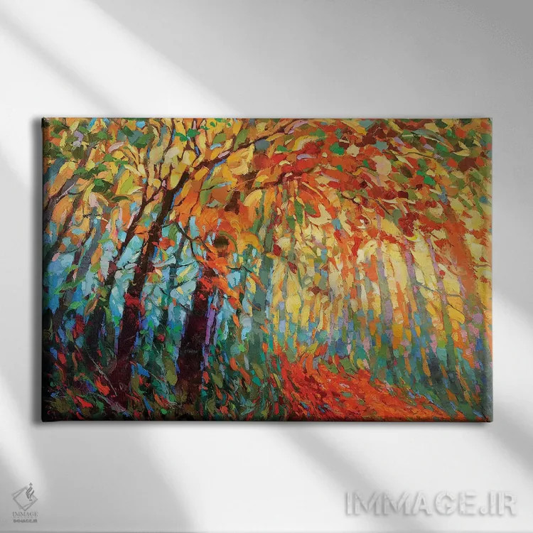 تابلو تور پاییزی اثر دمیتری اسپیروس - نمای روبهرو روی دیوار