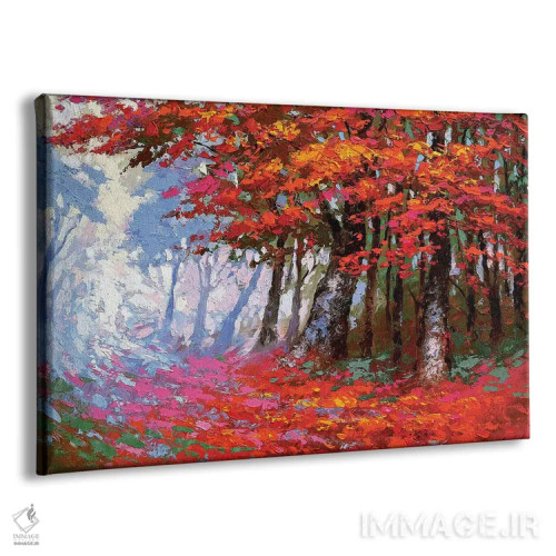 تابلو پاییز سرخ اثر دمیتری اسپیروس - نمای پرسپکتیو محصول
