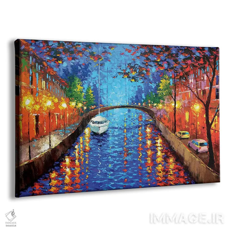 تابلو شب عاشقانه ۴ اثر دمیتری اسپیروس - نمای پرسپکتیو محصول