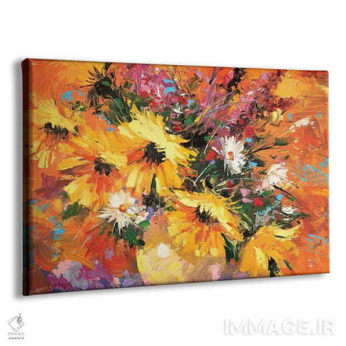 تابلو آفتابگردانها اثر دمیتری اسپیروس - نمای پرسپکتیو محصول