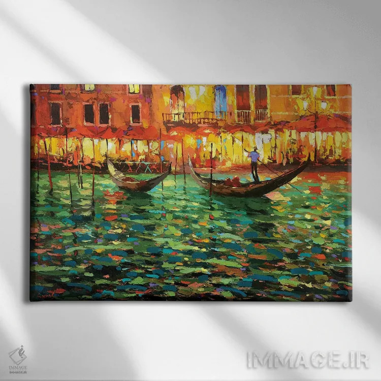 تابلو آوای ملایم ویولا اثر دمیتری اسپیروس - نمای روبهرو روی دیوار