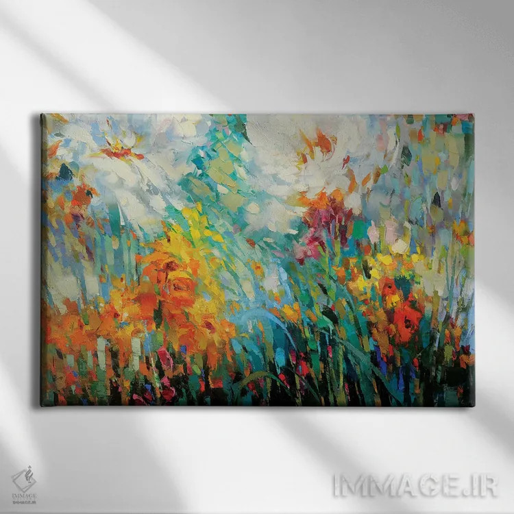 تابلو عطر خوش لاجوردی اثر دمیتری اسپیروس - نمای روبهرو روی دیوار