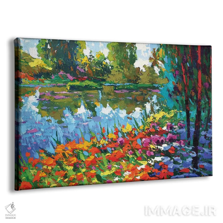 تابلو حوضچه تابستانی اثر دمیتری اسپیروس - نمای پرسپکتیو محصول