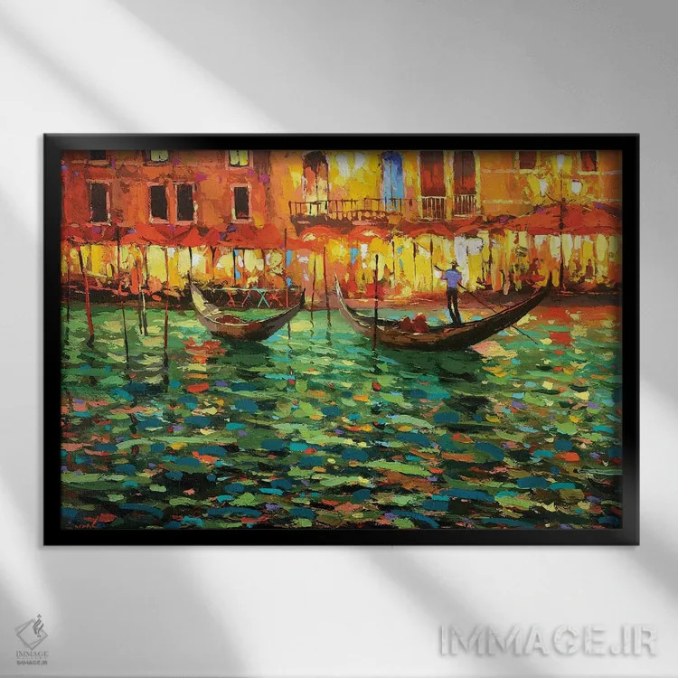 تابلو آوای ملایم ویولا اثر دمیتری اسپیروس - نمای قابدار مشکی