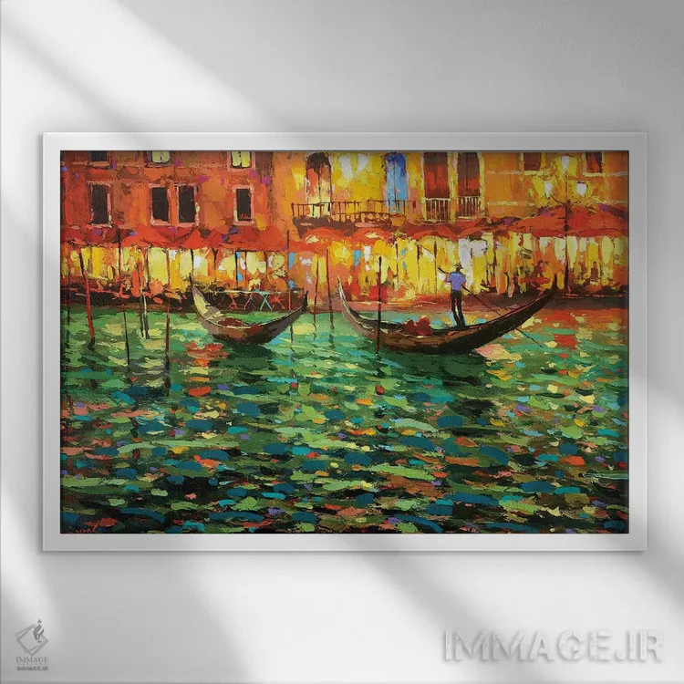 تابلو آوای ملایم ویولا اثر دمیتری اسپیروس - نمای قابدار سفید