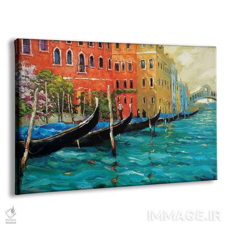 تابلو نقشمایههای ونیزی اثر دمیتری اسپیروس - نمای پرسپکتیو محصول