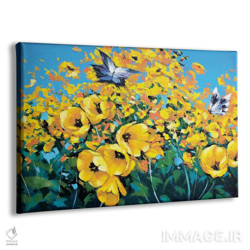 تابلو دو پروانه اثر دمیتری اسپیروس - نمای پرسپکتیو محصول