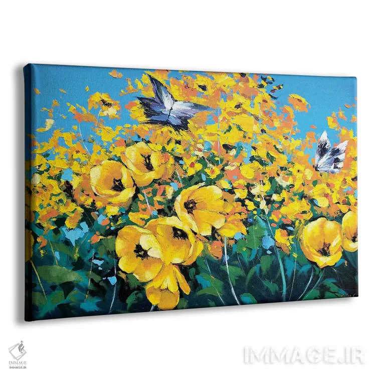 تابلو دو پروانه اثر دمیتری اسپیروس - نمای پرسپکتیو محصول