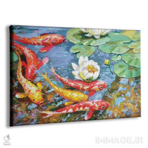 تابلو کپورها (نوع ماهی) اثر دمیتری اسپیروس - نمای پرسپکتیو محصول